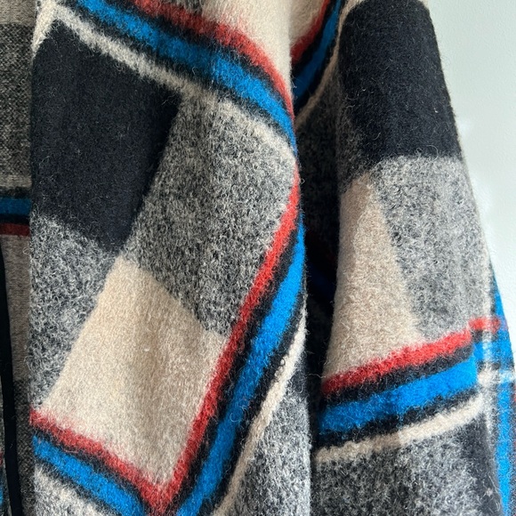 ANTHROPOLOGY Cartonnier plaid wool blend sweater - Picture 3 of 5